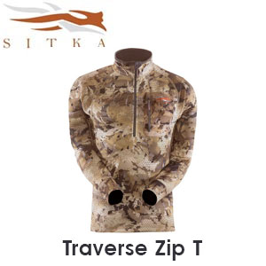 Sitka Traverse Zip T Optifade Waterfowl