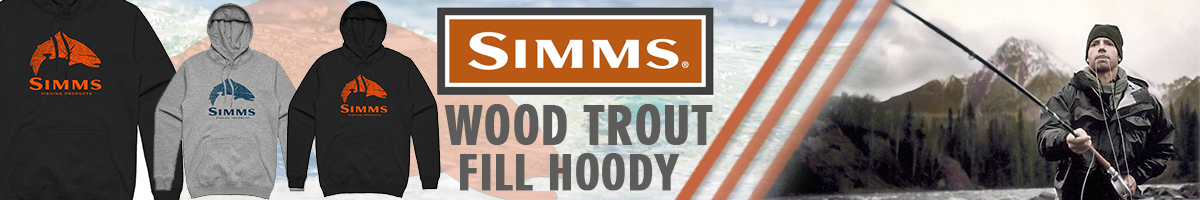 Simms Wood Trout Fill Hoody, Grey Heather