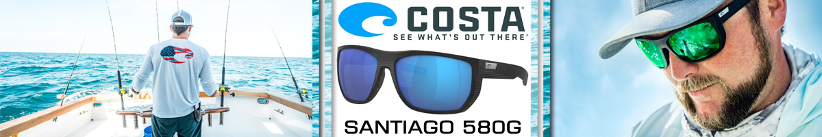 Costa Santiago 580G Net Black/Blue Mirror 580G