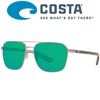 Costa Wader 580G Brushed Gunmetal/Green Mirror 580G