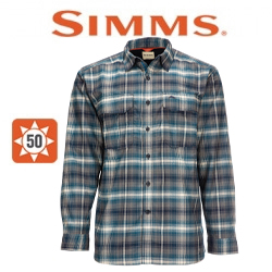 Simms Coldweather LS Shirt, Atlantis Steel Plaid