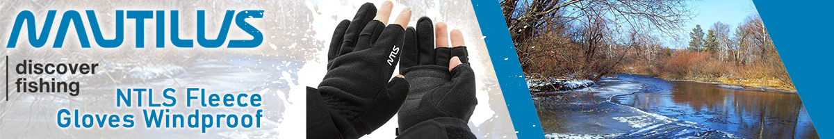 NTLS Fleece Gloves Windproof Dark Blue два пальца