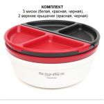 Набор мисок для замешивания теста Sense - 3 миски + 2 крышки