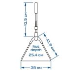 Подсак складной F-Fishing голова 38х42х25см ручка 41,5см