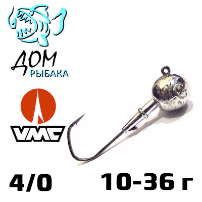 VMC Barbarian Комплект Волжских джиг-головок 4/0         