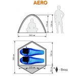 Палатка Maverick AERO двухместная плюс