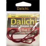 Крючок офсетный Daiichi Copperhead с пружинкой, цвет Red, 5 шт. в уп. №3/0
