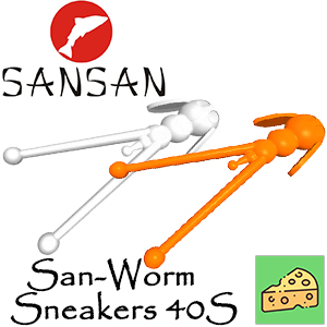 Sansan San-Worm Sneakers 40S, Сыр
