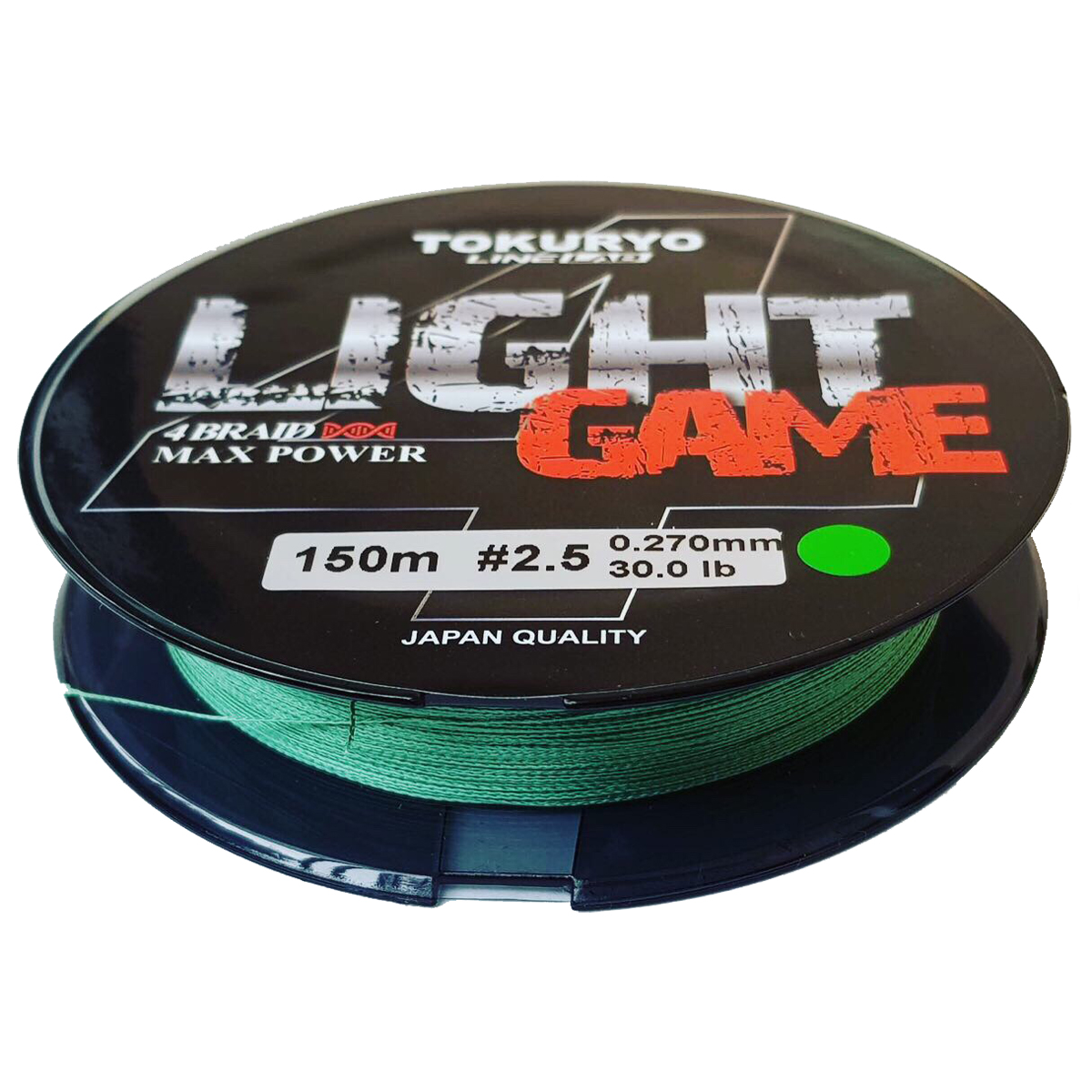Шнур Tokuryo Light Game X4 Dark Green 0.4 PE 150m