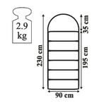 Спальный мешок Indiana Maxfort Plus R-zip от -15C (одеяло с подголов  фланель195+35X90 см)