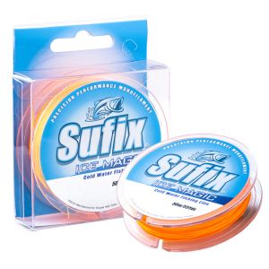 Леска зимняя Sufix Ice Magic 50м желто/оранжевая 0,135 мм 2,0 кг