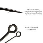 Одинарный крючок CF S hook №6 10 шт, черный