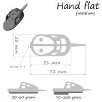 Кормушка ORANGE Hand Flat Method с вертлюгом № 4, 80 гр., в уп. 1 шт.