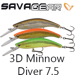 Savage Gear 3D Minnow Diver 7.5