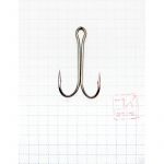 Крючок двойник KOI "Short Double Hook", размер 2/0 (INT), цвет BN (10 шт.)
