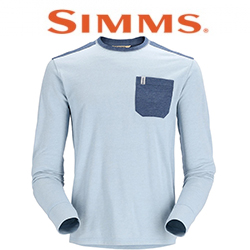 Simms Henry's Fork Crew, Sky Heather/Navy Heather