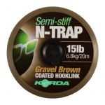 Поводковый материал Korda N-Trap Semi-stiff 30lb Gravel