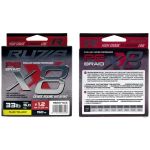 Шнур Ruzza X8 150м Fluo Yellow 0,12мм 9,1кг/20lb