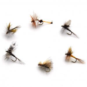 Набор сухих мушек PFG Classic Dry Fly №1 р. М, 6шт