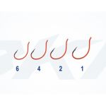 Крючок одинарный BKK DSS-Worm UV (Orange) (A-ES-8341) #4 (6шт)