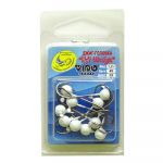 Джиг крашеный "Шар UltraLight" 1,4 гр, цв. 05-белый, кр-к VD-072 №6, 10 шт/упак