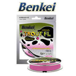 Benkei Trout PL 100m розовый fluo