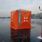 Палатка зимняя Woodland Ice fish 2, 165х165х185 см (оранжевый) NEW