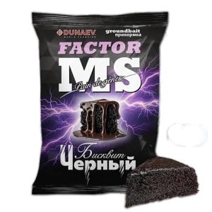 Прикормка "DUNAEV-MS FACTOR" 1кг Черный бисквит