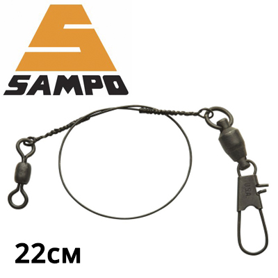 Sampo Black Muskie Leaders 1/Blister