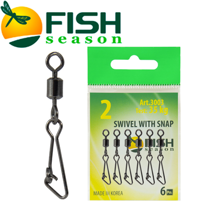 Fish Season Вертлюжок с застежкой Hooked