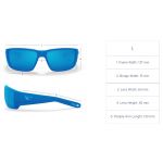 Очки поляризационные Costa Slack Tide Ocearch 580 GLS Ocearch Shiny Tiger Shark/ Blue Mirror, Large