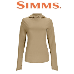 Simms Women's Bugstopper SolarFlex Hoody, Bay Leaf