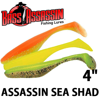 Bass Assassin Sea Shad 4"