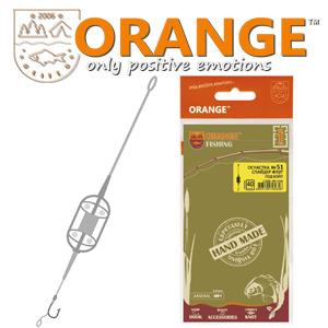 Orange #51 Spider Flat Method Leadcore Оснастка карповая