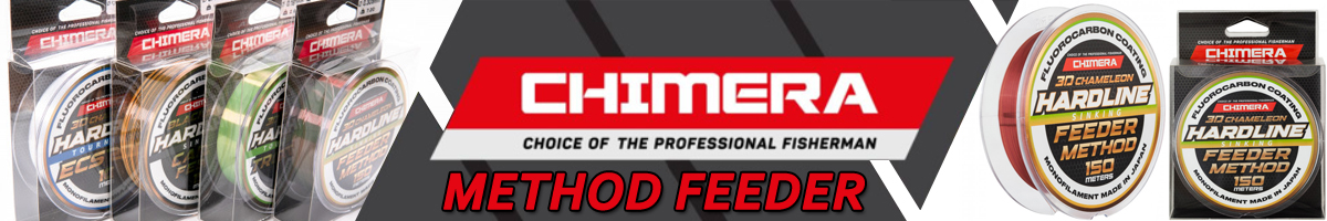 Chimera Hardline Method Feeder Fluorocarbon Coating 3D Chameleon Sinking 150m