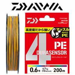 Daiwa UVF PE Dura Sensor 4Braid +Si² [10m x 5colors] 200m