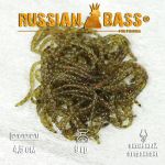 Силиконовая приманка Russian Bass Мотыль искусственный 48 мм. цвет #019, активный аттрактант.