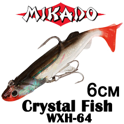 Mikado Crystal Fish WXH-64-6см