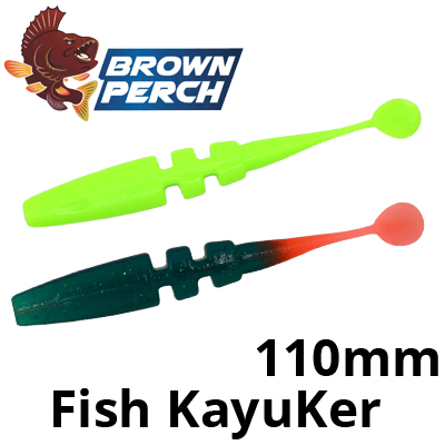 Brown Perch Fish KayuKer 110mm