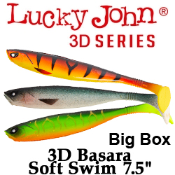 Lucky John 3D Series Basara Soft Swim 7,5" BIG BOX