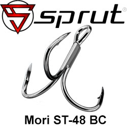 Sprut Mori ST-48 BC (Treble Wide Gap Twisted Hook 2x Strong)