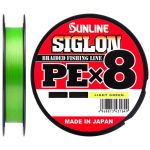 Плетёный шнур Sunline Siglon PEx8 Light Green 300m #1.2/20LB