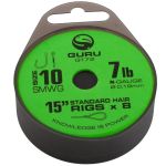 Поводок готовый Guru SMWG Standard Hair 15" №10 0,19мм