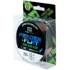 Леска монофильная Feeder Concept Feeder & Flat Camo Neon Glow 200m # 026