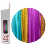Шнур Ruzza X4 150м Multicolor 0,14мм 7,7кг/17lb
