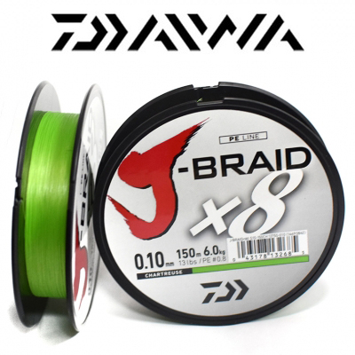 Daiwa J-Braid X8 300m (зеленая)