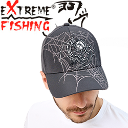 Extreme Fishing Addiction Statement Cap, Charcoal Venom