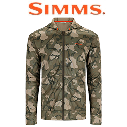 Simms Challenger Hoody - Full Zip '21, Regiment Camo Olive Drab