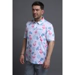 Рубашка поло c УФ защитой Redbor Kaper Chilly UV 50+ Flamingo/White р-р XL