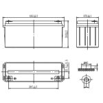 Аккумулятор Delta HR 12-150 L